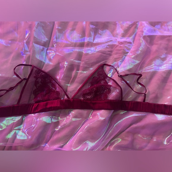 ❤️ Fleur of England Scarlet Boudoir Bra ❤️ NWT - SOLD OUT! 🔥 Med/Large - Picture 8 of 9